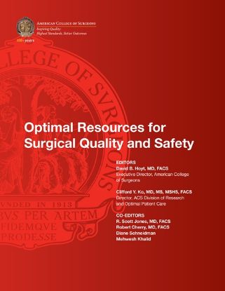 Picture of Optimal Resources for Surgical Quality and Safety