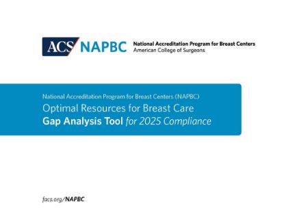 Picture of NAPBC Optimal Resources for Breast Care Gap Analysis Tool