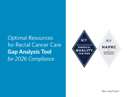 Picture of NAPRC Optimal Resources for Rectal Cancer Care Gap Analysis Tool